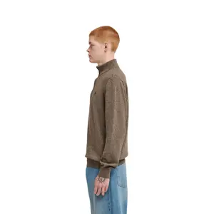 Zipped-neck sweater Element Icon Embroidery image-5