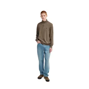 Zipped-neck sweater Element Icon Embroidery image-1