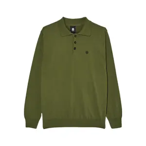 Long Sleeve Polo Element Icon Embroidery image-0