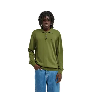 Long Sleeve Polo Element Icon Embroidery image-1