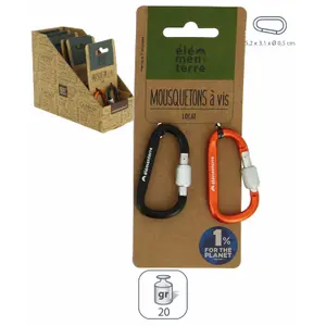 Par de mosquetões de parafuso Élémenterre Locat image-0