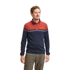 Sweter z golfem zapinany do połowy Elevenate Smart Merino image-1