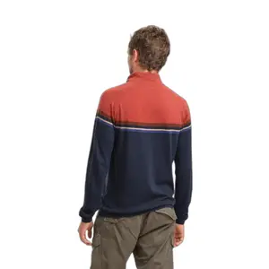 Sweter z golfem zapinany do połowy Elevenate Smart Merino image-2