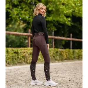 Leggings da equitazione full grip da bambina ELT Ella Glam image-1