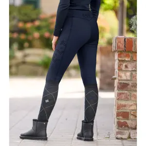 Women's thermal full grip riding leggings ELT Rica image-0