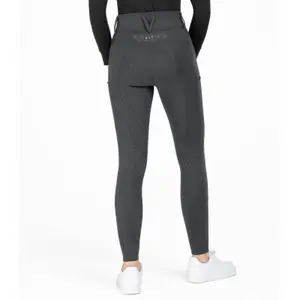 Pantaloni equitazione full grip riflettenti donna ELT image-1