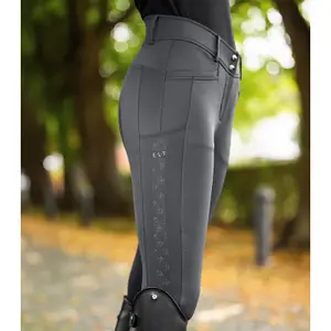 Pantaloni equitazione full grip riflettenti donna ELT image-2