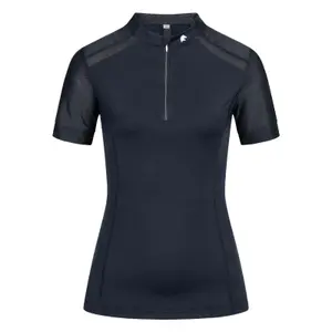 Polo de equitação técnica com zip feminino ELT Nancy image-0