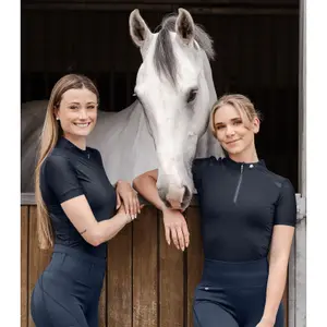 Polo de equitação técnica com zip feminino ELT Nancy image-1