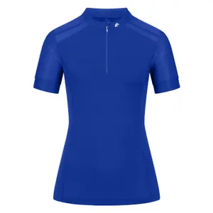 Polo tecnico da equitazione con zip per donna ELT Nancy image-0