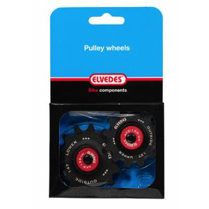Bicycle derailleur pulley set + 1x14 ceramic hybrid bearings Elvedes Sram Red/Force 1x12 image-1