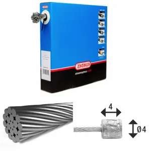 Cavi di trasmissione in acciaio inox con testa N Elvedes (x50)