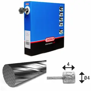 Câbles de transmission 49 fils inox Slick Ø1,1mm tête N Ø4,5x4,5 Elvedes (x50)