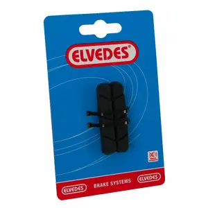 Par ersättningsbromsbelägg för vägfordon för fästen Elvedes Campagnolo image-0