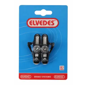 Pair of brake pads plus aluminum pad holders Elvedes Shimano