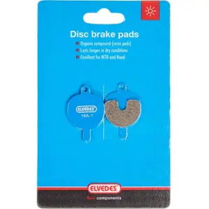 Paar biologische mechanische fietsremblokjes Elvedes Logan image-1