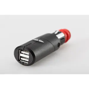 Podwójny port usb ładowarka uniwersalna wtyczka etui obrotowe 2 x 2100 ma 12-24v SW-Motech image-0