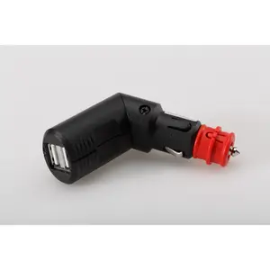 Podwójny port usb ładowarka uniwersalna wtyczka etui obrotowe 2 x 2100 ma 12-24v SW-Motech image-2