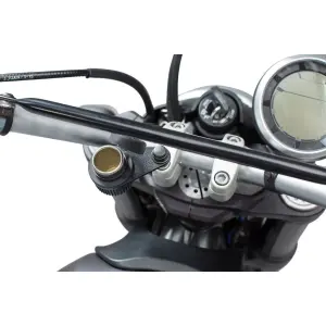 Cigarette lighter mounting plate Handlebar clamp screw SW-Motech M8 image-0