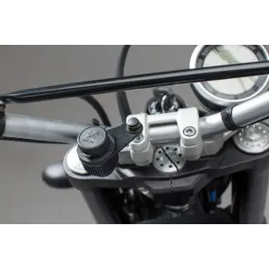 Cigarette lighter mounting plate Handlebar clamp screw SW-Motech M8 image-1