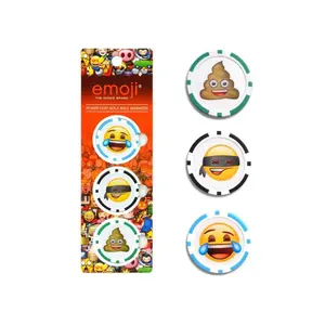 Opakowanie 3 markerów do piłek Emoji image-0