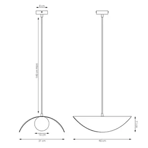 Hanging lamp Emibig Lighting Rial 1L image-6