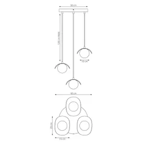 Hanging lamp Emibig Lighting Rial 3 Prem image-1