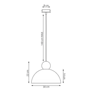 Hanging lamp Emibig Lighting Kaki 1M image-6