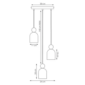 Hanging lamp Emibig Lighting Mesi 3prem image-6