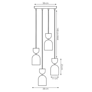 Hanging lamp Emibig Lighting Gaudi 4 Prem image-6