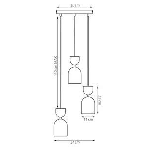 Hanging lamp Emibig Lighting Gaudi 3 Prem image-6
