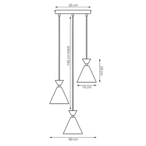 Hanging lamp Emibig Lighting Klever 3 Prem image-6