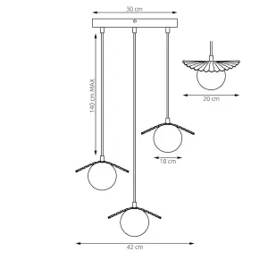 Hanging lamp Emibig Lighting Flora 3 Prem image-6