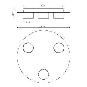 3-bulb ceiling light Emibig Lighting Bolx image-5
