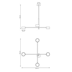 Modern chandelier Emibig Lighting Natsu 4 image-5