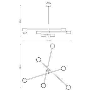 Modern chandelier Emibig Lighting Natsu 6 image-5