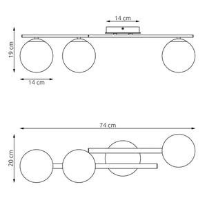 3-bulb ceiling light Emibig Lighting Kairo image-6