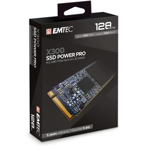 Disque dur SSD NVMe Emtec M.2 NVMe Gen3 - ECSSD128GX300 128 Go image-1