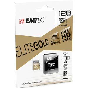 Carte micro SD Emtec EliteGold 128Go avec adaptateur