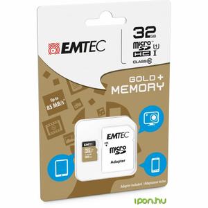 Carte micro SD avec adaptateur Emtec EliteGold image-1