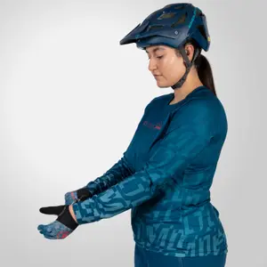 Bedrucktes T-Shirt, Langarm, Damen Endura MT500 LTD image-3