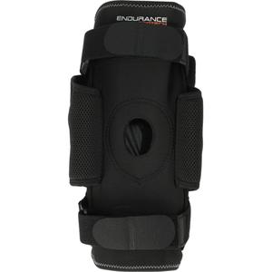 e138806-1001-knee-brace-endurance-protech-ouverte-avec-articulations-black