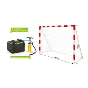 Pair of inflatable handball goals - 2.40 x 1.70 m