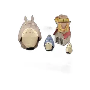 Totoro origami kraft paper Ensky image-0