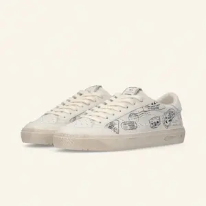 Baskets imprimé en cuir de veau Enterprise Japan Jupiter Rocket 3 image-3