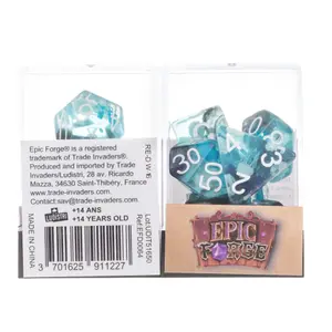 Dé en résine gamme insert Epic Forge Méduse (x7)