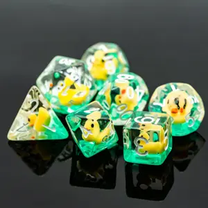 Dé en résine gamme insert Epic Forge Canard (x7) image-1