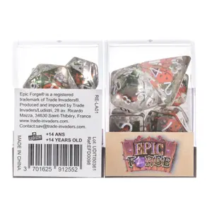 Dé en résine gamme insert Epic Forge Coccinelle (x7)
