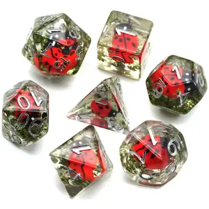 Dé en résine gamme insert Epic Forge Coccinelle (x7) image-1