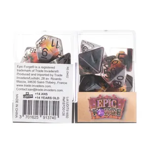 Dé en résine gamme insert Epic Forge Le Dernier Œuf de Dinosaure (x7)